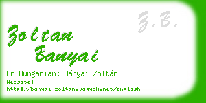 zoltan banyai business card
